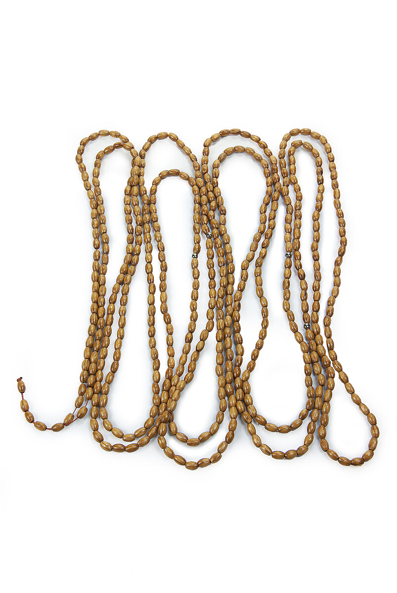 Light Brown Wooden Prayer Beads of 500 - 1