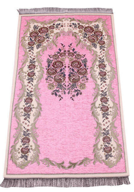 Lux Gülce Chenille Prayer Rug - 0260 - Pink Color - 1