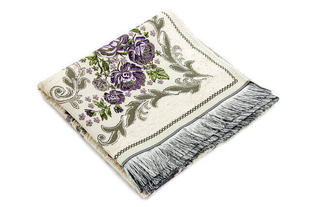 Lux Gülce Chenille Prayer Rug Purple - 2