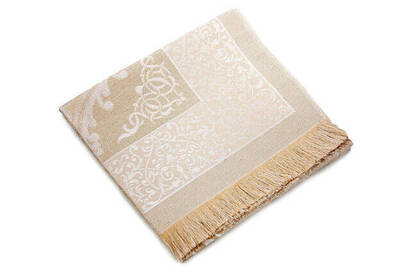 Luxurious Light Color Ottoman Taffeta Prayer Rug - 0210 - Cream Color - 2