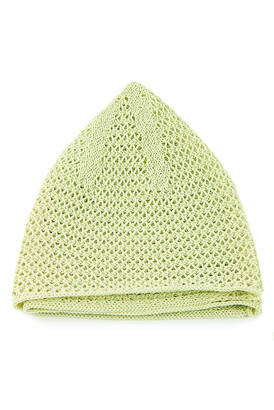 Luxury Steel Knitted Prayer Cap Pistachio 1 Piece - 4