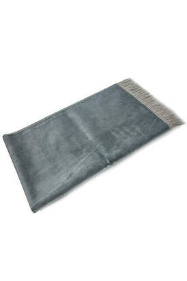 Luxury Untidy Velvet Velvet Prayer Rug - Gray - 2