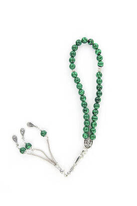 Malachite Ceyt Stone 33-Piece Rosary - 3