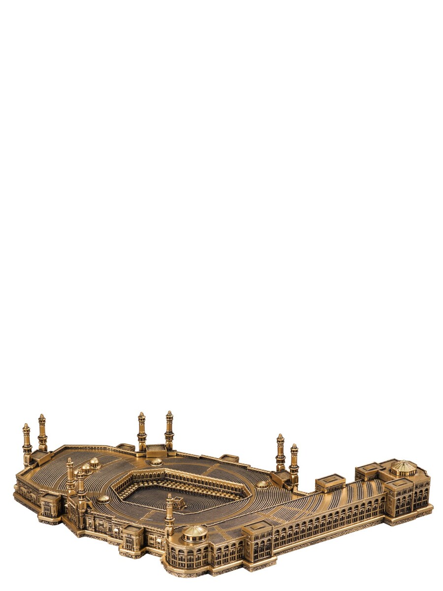 Masjid Haram Kaaba Trinket Religious Gift Gold Color - 3