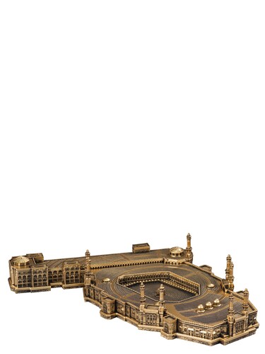 Masjid Haram Kaaba Trinket Religious Gift Gold Color - 4