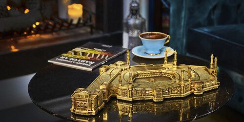 Masjid Haram Kaaba Trinket Religious Gift Gold Color - 7