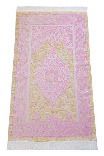 Medina Calligraphy Quran and Dowry Prayer Rug Set Pink, Suitable for the Bride's Package - 5