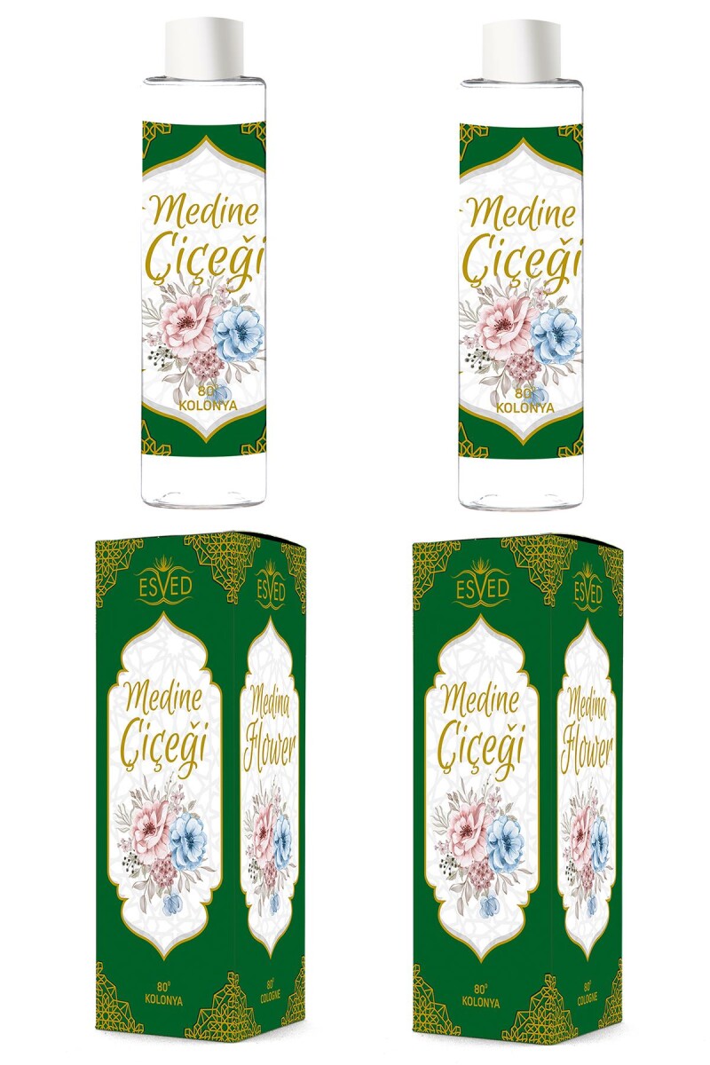 Medine Çiçeği Kolonya 400Ml. 80 Derece 2 Adet - 1