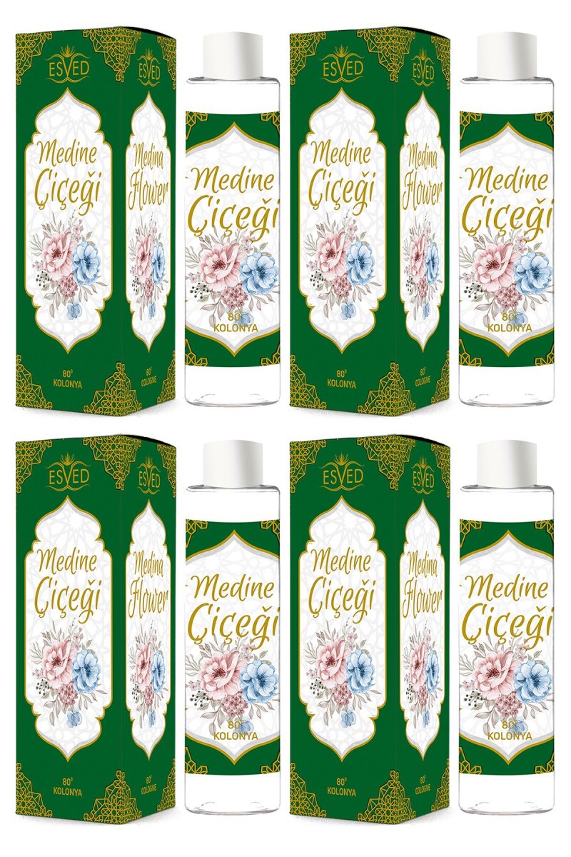 Medine Çiçeği Kolonya 400Ml. 80 Derece 4 Adet - 1