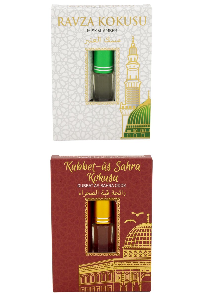 Medine Ravza Kokusu Ve Kubbetüs Sahra Kokusu Alkolsüz Esans 3ml - 1