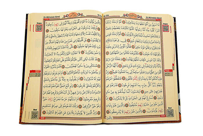 Medium Two Color Karekod Computer Lined Quran - Kabeli - 3