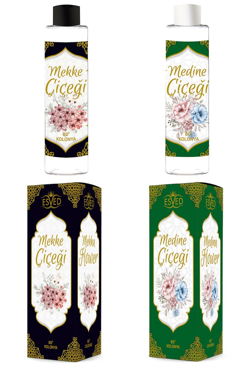 Mekke Çiçeği Ve Medine Çiçeği Kolonya 400Ml. 80 Derece - 1