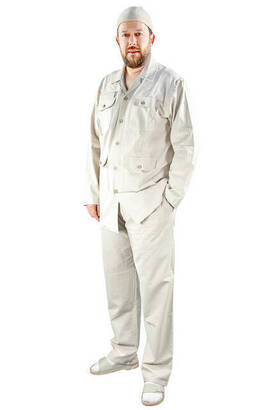 Men's Safari Suit Cream-1171 - 1