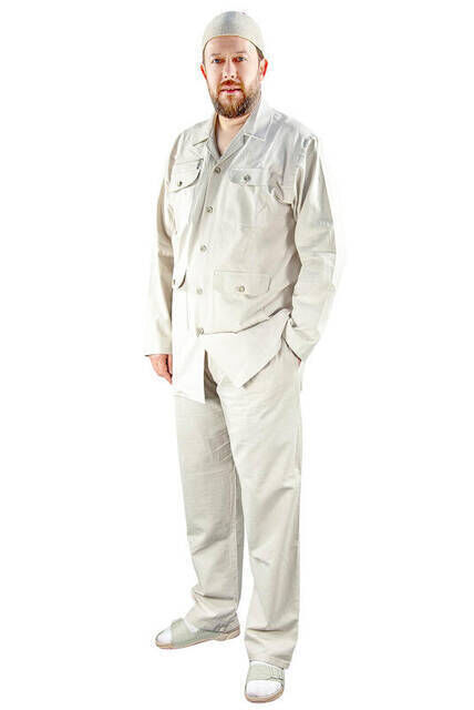 Men's Safari Suit Cream-1171 - 1