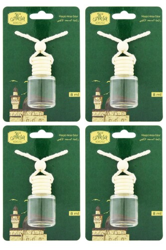 Mescidi Aksa Kokusu 8 Ml Araba Kokusu Cam Şişe 4 Adet 