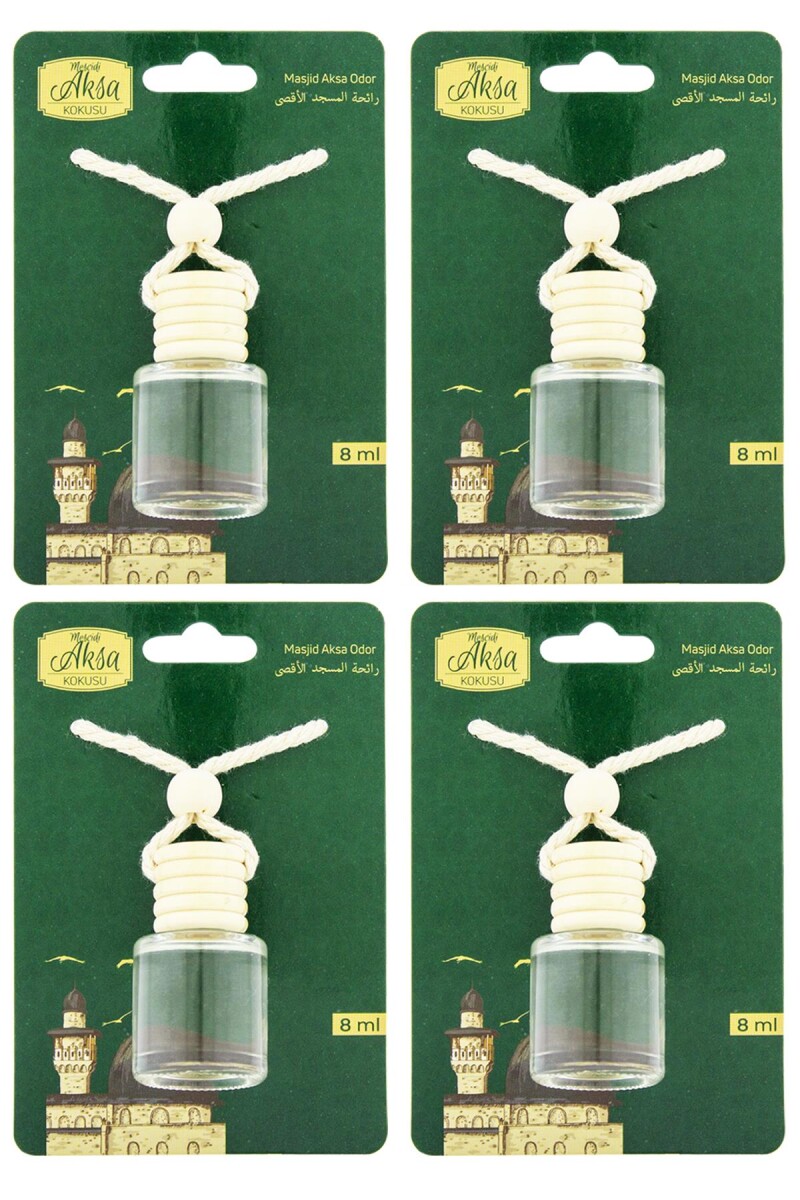 Mescidi Aksa Kokusu 8 Ml Araba Kokusu Cam Şişe 4 Adet - 1