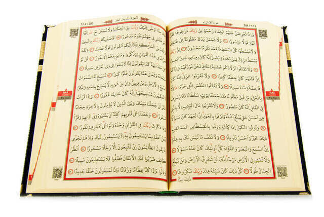 Middle-Sized Arabic Koran with Name-Specific Velvet-Covered Kaaba Appearance - 4