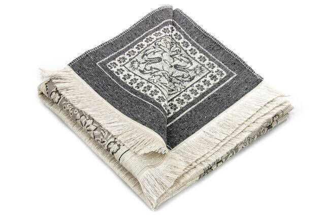 Mihrab Chenille Lux Prayer Rug Cream - 3