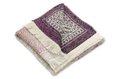 Mihrab Chenille Lux Prayer Rug Pink - 3