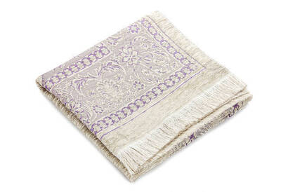 Mihrab Chenille Lux Prayer Rug Purple - 2