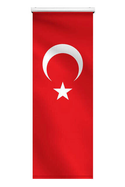 Minbar Cover - Roller Blinds - Turkish Flag Pattern - 1