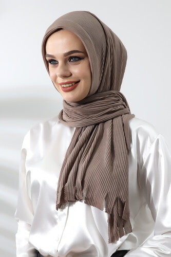 Mink Hijab Ready Made Practical Corded Cotton Shawl - 2