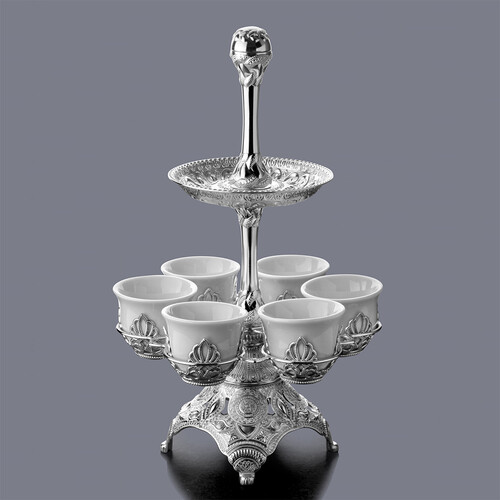 Mırra Presentation Set Silver with Two Layers - 2