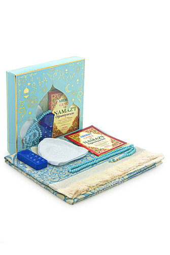 My Son's Audio Prayer Teaching Prayer Mat Set in Blue - 1