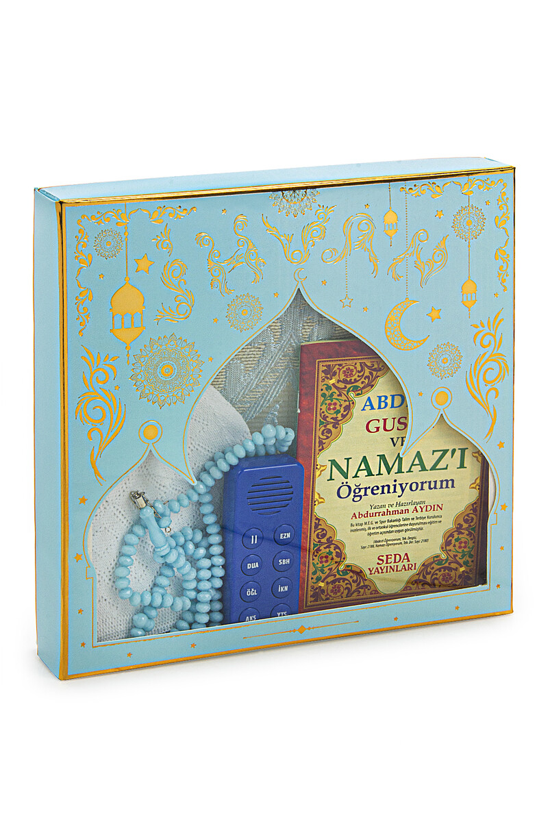 My Son's Audio Prayer Teaching Prayer Mat Set in Blue - 2