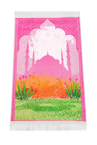 My Prayer Rug with Piggy Bank - Pink - 2