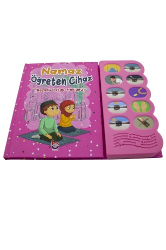 Namaz Öğreten Cihaz Resimli Kitap Seti Pembe - 1