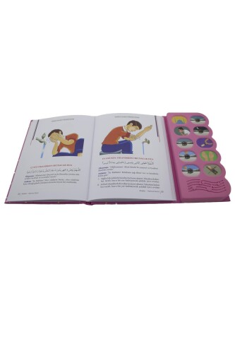 Namaz Öğreten Cihaz Resimli Kitap Seti Pembe - 3