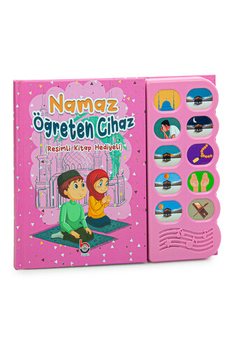 Namaz Öğreten Cihaz Resimli Kitap Seti Pembe - 1