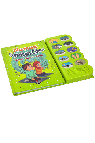 Namaz Öğreten Cihaz Resimli Kitap Seti Yeşil - 2