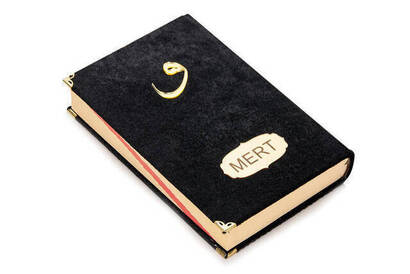 Name-Specific Velvet Coated Vavli Medium Meal Koran Black - 2