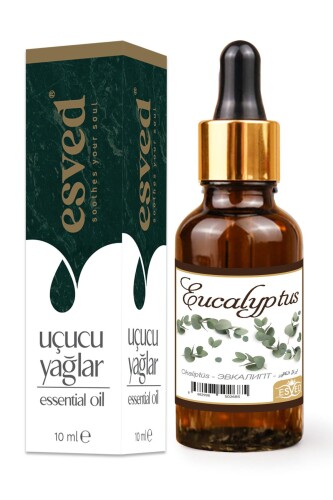 Okaliptüs Kokusu Saf Esansiyel Uçucu Yağ Buhurdanlık Yağı Difüzör Esansı Aromaterapi Ortam Koku 10ml - 1