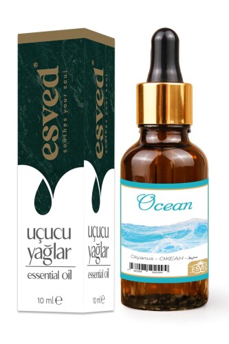 Okyanus Kokusu Saf Esansiyel Uçucu Yağ Buhurdanlık Yağı Difüzör Esansı Aromaterapi Ortam Koku 10ml - 1