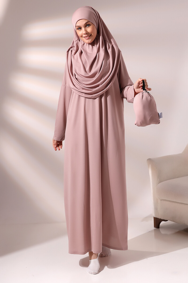 One Piece Prayer Dress - Dried Rose - 5015 - 1