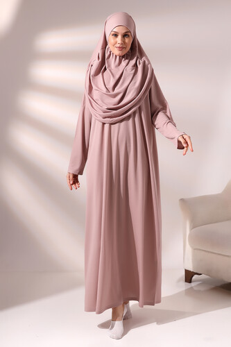 One Piece Prayer Dress - Dried Rose - 5015 - 2