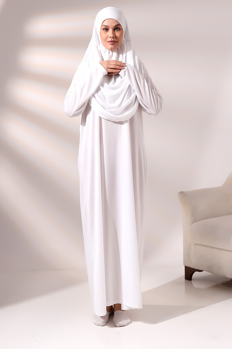 One Piece Prayer Dress - White - 5015 - 4