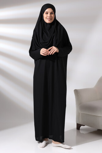 One Piece Prayer Dress - Black - 5015 - 2