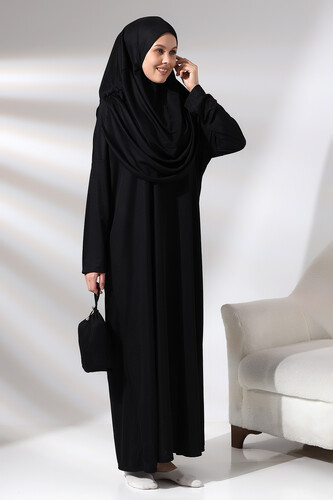 One Piece Prayer Dress - Black - 5015 - 3