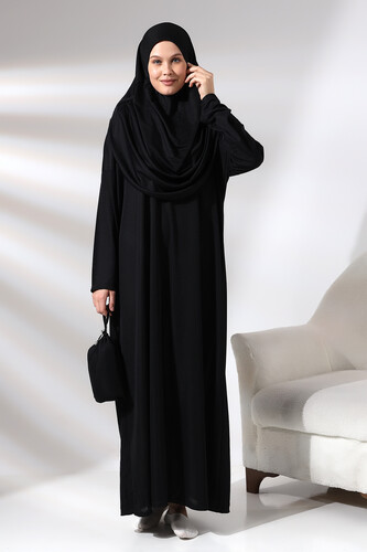 One Piece Prayer Dress - Black - 5015 - 1