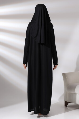 One Piece Prayer Dress - Black - 5015 - 6