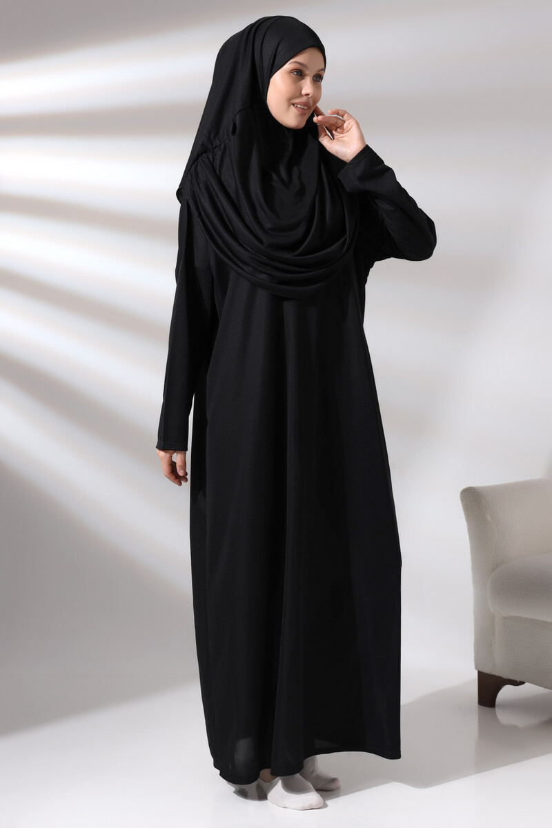 One Piece Prayer Dress - Black - 5015 - 7