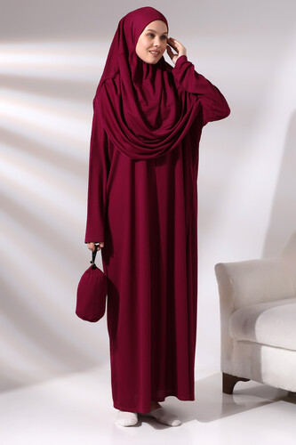 One Piece Prayer Dress - Fuchsia - 5015 - 4