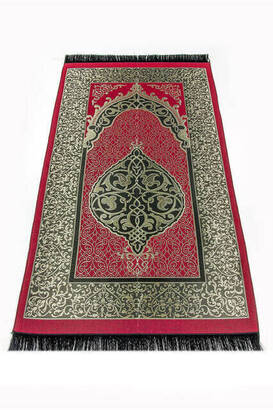 One Piece Prayer Dress - Fuchsia- 5015 and Prayer Rug and Zikirmatik - Triple Set - 7