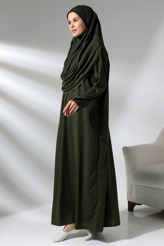 One Piece Prayer Dress - Khaki - 5015 - 7