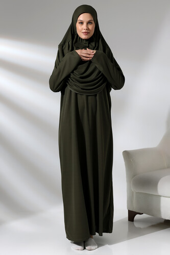 One Piece Prayer Dress - Khaki - 5015 - 9