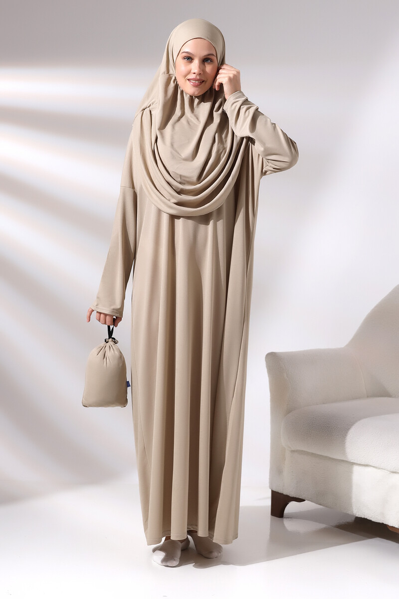 One Piece Prayer Dress - Mink - 5015 - 1